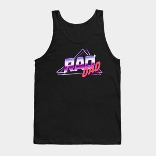 Rad Dad Retro Vintage 80's Synthwave Tank Top